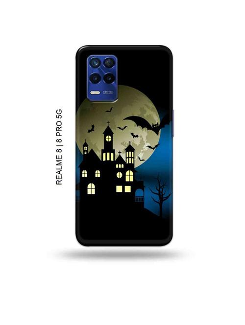 tweakymod designer printed hard case | night castle back cover compatible with realme 8, realme 8 pro - 19018838 - Very Small Image - 1