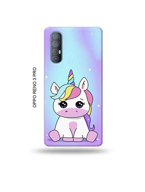 tweakymod designer printed hard case | baby unicorn back cover compatible with oppo reno 3 pro - 19019458 - Very Small Image - 1