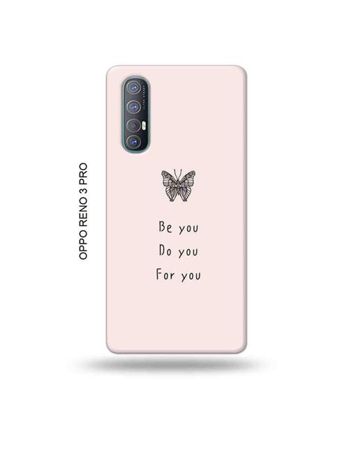 tweakymod designer printed hard case | be you back cover compatible with oppo reno 3 pro - 19019573 - Very Small Image - 1