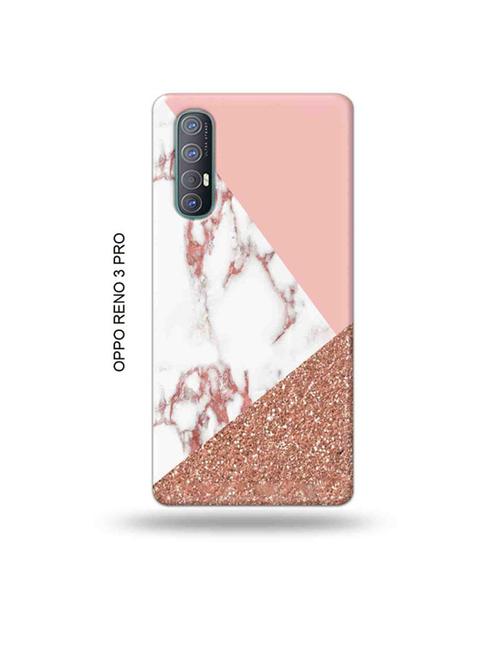 tweakymod designer printed hard case | glitter marble back cover compatible with oppo reno 3 pro - 19019602 - Very Small Image - 1