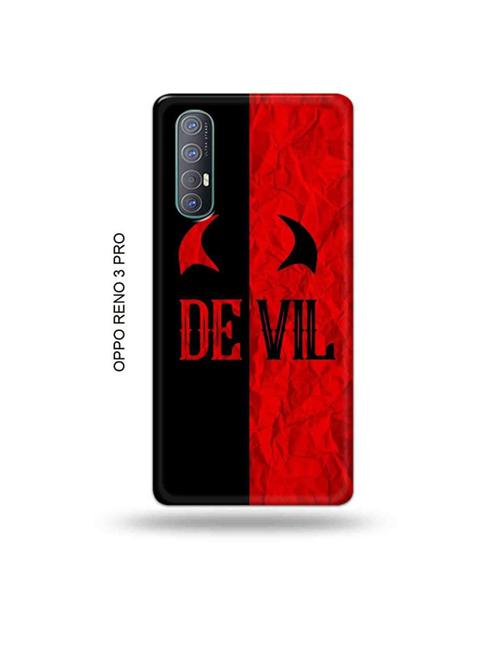 tweakymod designer printed hard case | devil back cover compatible with oppo reno 3 pro - 19019670 - Very Small Image - 1