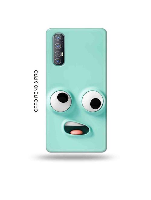 tweakymod designer printed hard case | funny face emoji back cover compatible with oppo reno 3 pro - 19019682 - Very Small Image - 1
