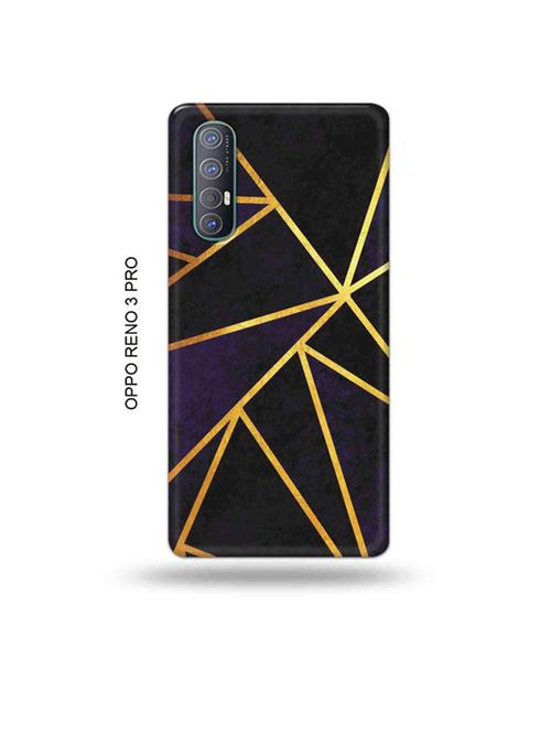 tweakymod designer printed hard case | vertical gold strips back cover compatible with oppo reno 3 pro - 19019759 - Very Small Image - 1