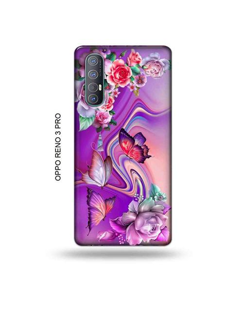 tweakymod designer printed hard case | flowers back cover compatible with oppo reno 3 pro - 19019803 - Very Small Image - 1