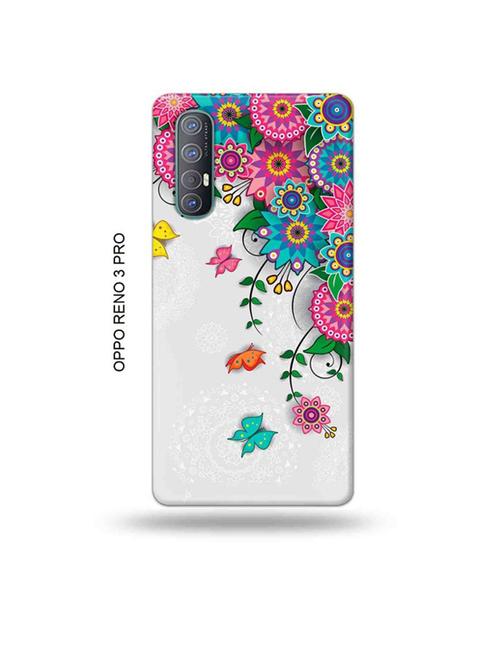 tweakymod designer printed hard case | flowers back cover compatible with oppo reno 3 pro - 19019814 - Very Small Image - 1