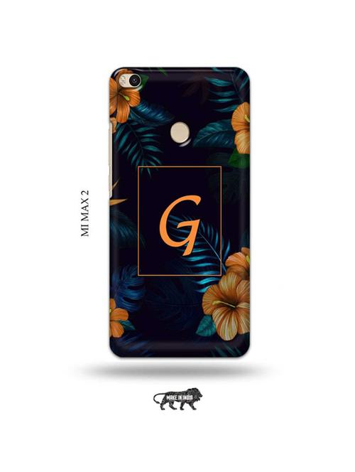 tweakymod designer printed hard case | floral g back cover compatible with mi max 2 - 19020472 - Very Small Image - 1