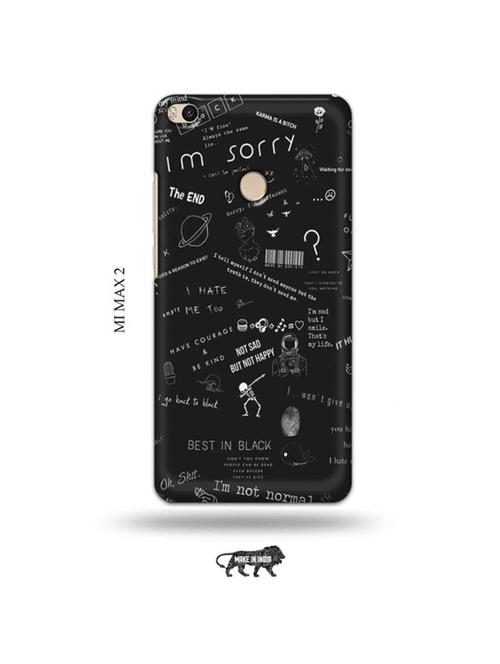 nerdy sorry back cover compatible with mi max 2 - 19020974 - Very Small Image - 1