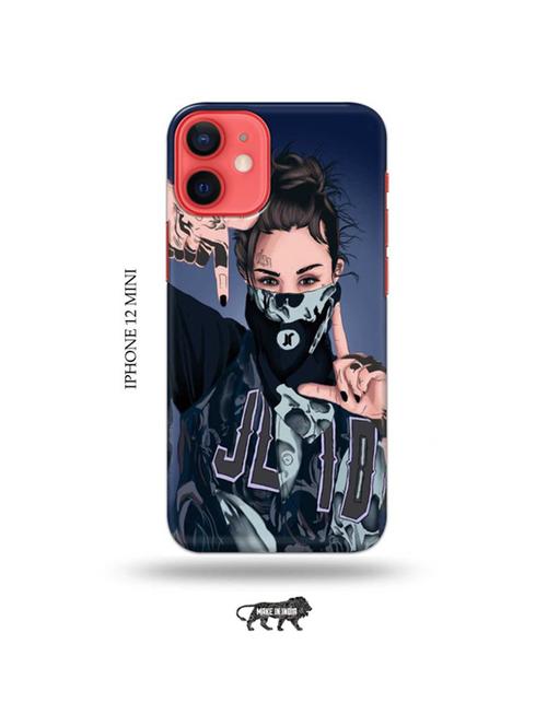 tweakymod designer printed hard case | funky girl back cover compatible with iphone 12 mini - 19023179 - Very Small Image - 1