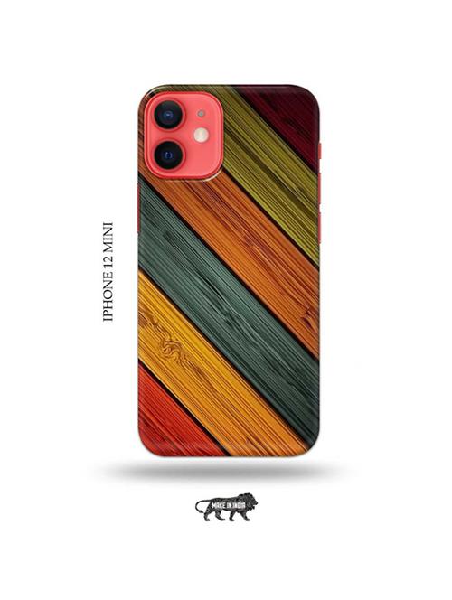 tweakymod designer printed hard case | wooden back cover compatible with iphone 12 mini - 19023222 - Very Small Image - 1