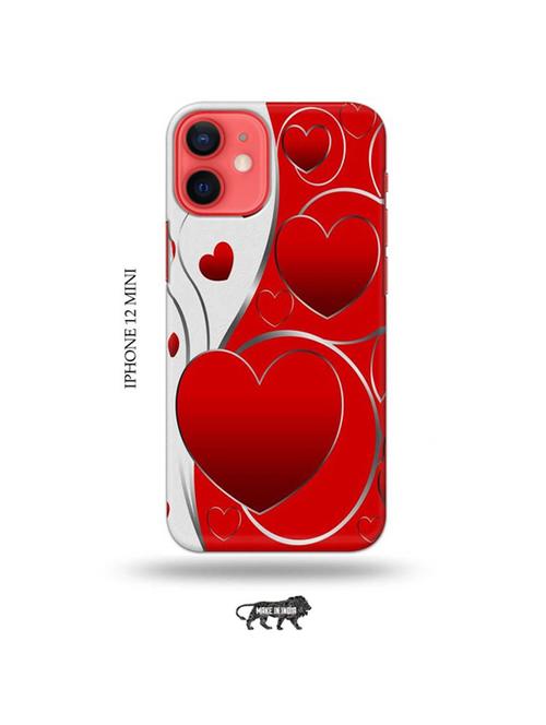 tweakymod designer printed hard case | love design back cover compatible with iphone 12 mini - 19023496 - Very Small Image - 1