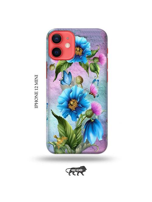 tweakymod designer printed hard case | floral back cover compatible with iphone 12 mini - 19023519 - Very Small Image - 1