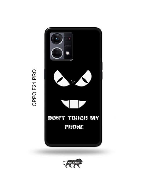 tweakymod designer printed hard case | don't touch my phone back cover compatible with oppo f21 pro - 19024414 - Very Small Image - 1