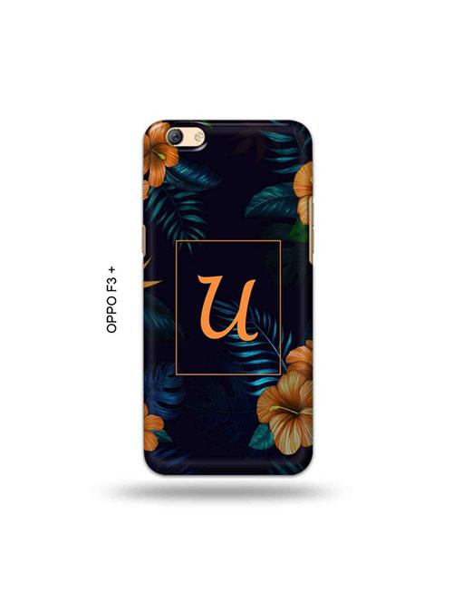 tweakymod designer printed hard case | floral u back cover compatible with oppo f3 plus - 19024720 - Very Small Image - 1