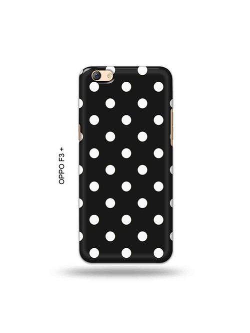 tweakymod designer printed hard case | polka dots back cover compatible with oppo f3 plus - 19024786 - Very Small Image - 1