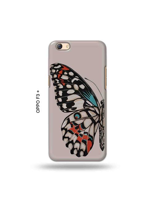 tweakymod designer printed hard case | butterfly back cover compatible with oppo f3 plus - 19024813 - Very Small Image - 1