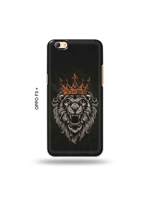 tweakymod designer printed hard case | king lion back cover compatible with oppo f3 plus - 19024825 - Very Small Image - 1