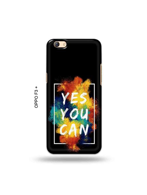 tweakymod designer printed hard case | yes you can back cover compatible with oppo f3 plus - 19024850 - Very Small Image - 1