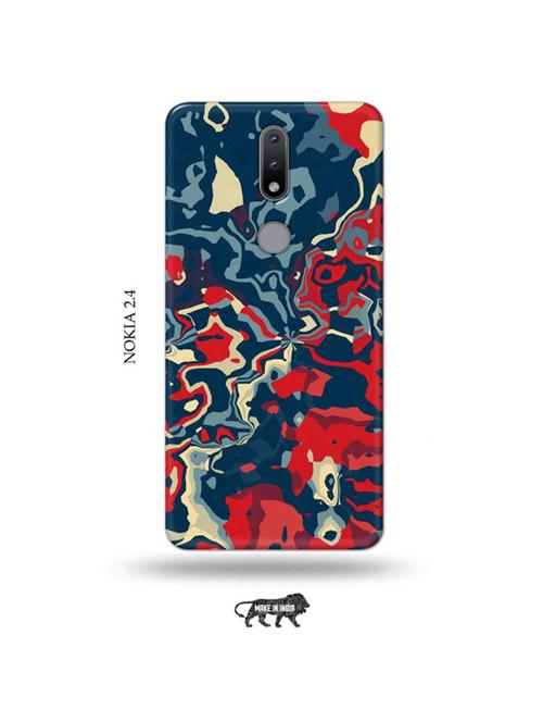 abstract red back cover compatible with nokia 2.4 - 19026354 - Very Small Image - 1