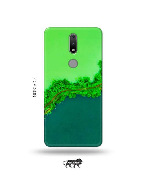 nature green back cover compatible with nokia 2.4 - 19026443 - Very Small Image - 1
