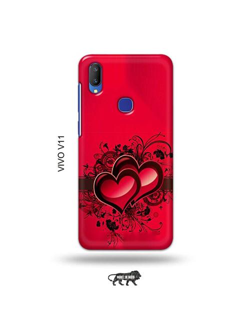 tweakymod designer printed hard case | love design back cover compatible with vivo v11 - 19028172 - Very Small Image - 1