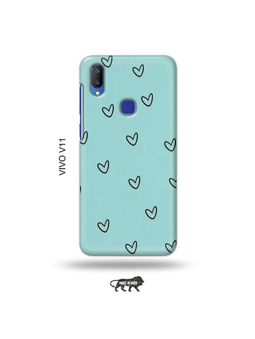 hearts back cover compatible with vivo v11 - 19028177 - Very Small Image - 1