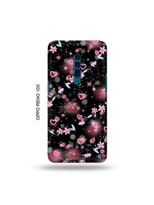 tweakymod designer printed hard case | flower and hearts back cover compatible with oppo reno 10x zoom - 19029217 - Very Small Image - 1