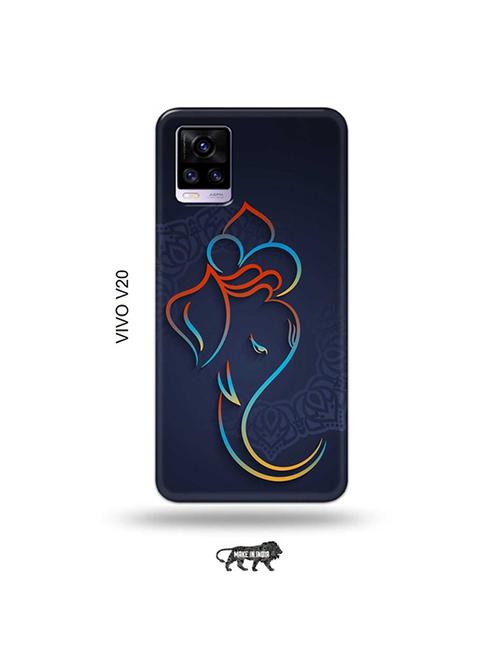 tweakymod designer printed hard case | lord ganesha back cover compatible with vivo v20 - 19031129 - Very Small Image - 1