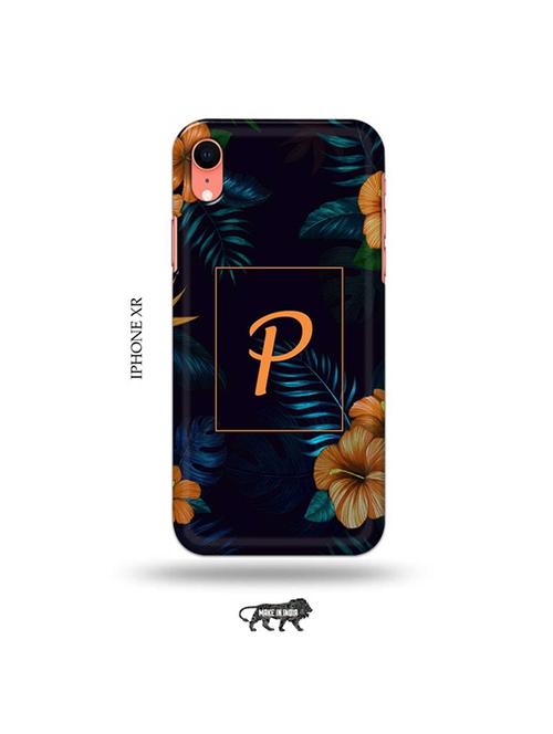 tweakymod designer printed hard case | floral p back cover compatible with iphone xr - 19031462 - Very Small Image - 1