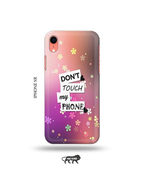 dont touch my phone back cover compatible with iphone xr - 19031473 - Very Small Image - 1