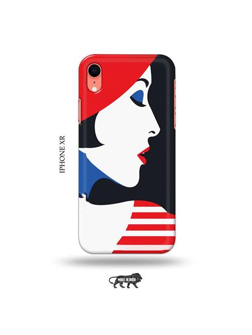 tweakymod designer printed hard case | girl illustration back cover compatible with iphone xr - 19031667 - Very Small Image - 1