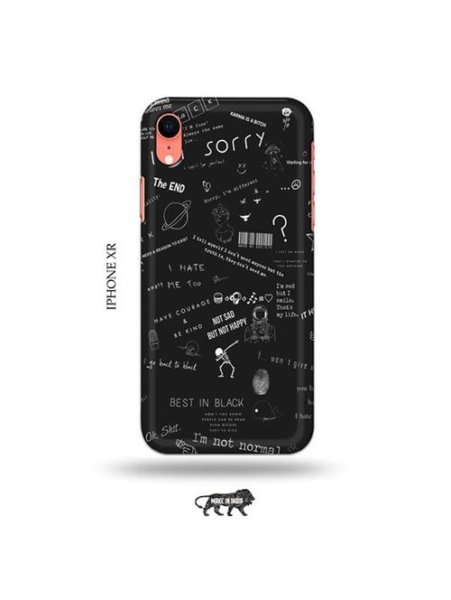 tweakymod designer printed hard case | nerdy sorry back cover compatible with iphone xr - 19031873 - Very Small Image - 1