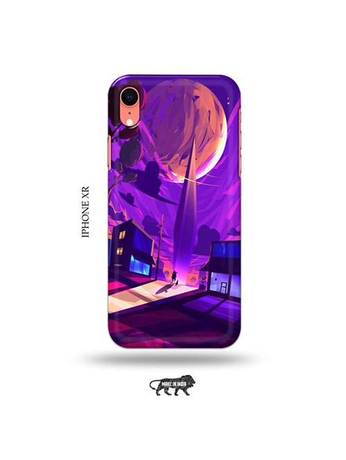 tweakymod designer printed hard case | moon nature back cover compatible with iphone xr - 19031892 - Very Small Image - 1