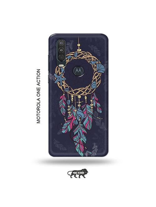 tweakymod designer printed hard case | dream catcher back cover compatible with motorola one action - 19032416 - Very Small Image - 1