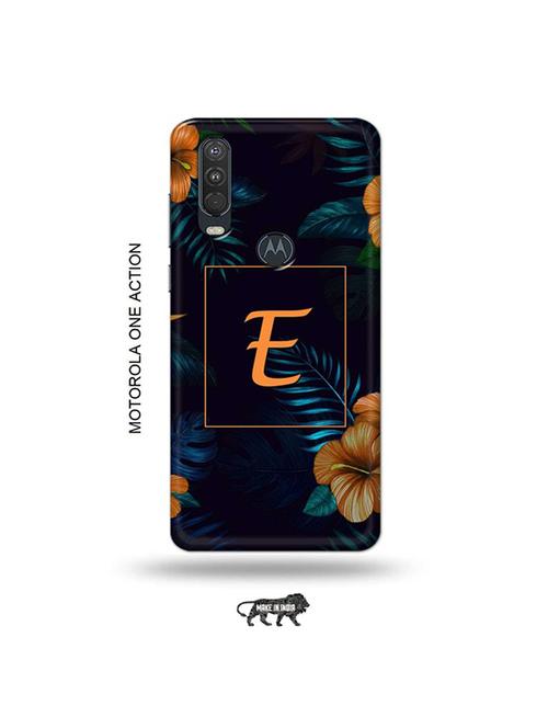 tweakymod designer printed hard case | floral e back cover compatible with motorola one action - 19032489 - Very Small Image - 1