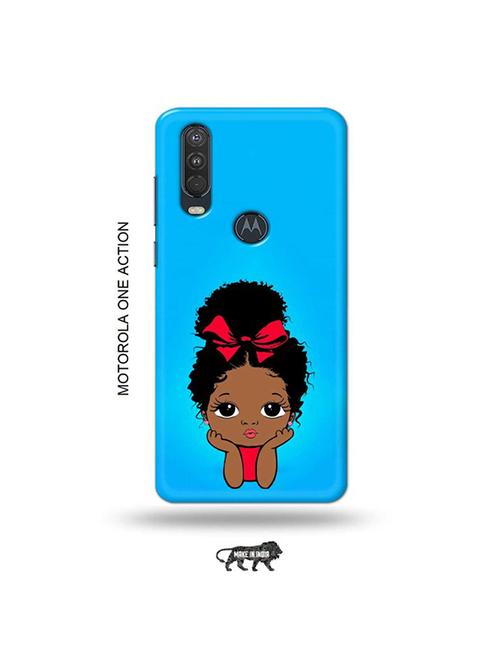tweakymod designer printed hard case | cute kiddo back cover compatible with motorola one action - 19032531 - Very Small Image - 1