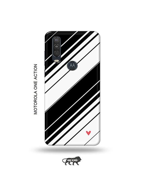 tweakymod designer printed hard case | strips back cover compatible with motorola one action - 19032559 - Very Small Image - 1