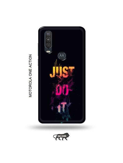 tweakymod designer printed hard case | just do it back cover compatible with motorola one action - 19032637 - Very Small Image - 1