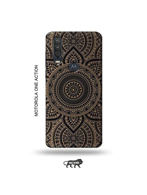 tweakymod designer printed hard case | mandala back cover compatible with motorola one action - 19032676 - Very Small Image - 1