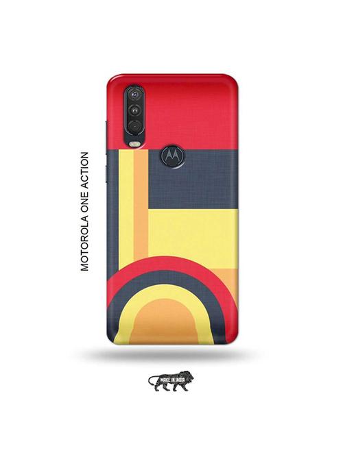 tweakymod designer printed hard case | aztec back cover compatible with motorola one action - 19032682 - Very Small Image - 1