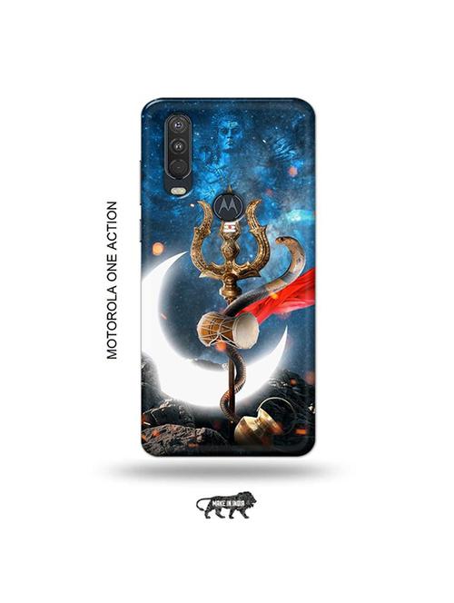 tweakymod designer printed hard case | lord shiva back cover compatible with motorola one action - 19032687 - Very Small Image - 1