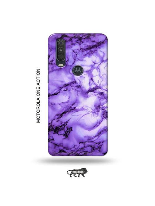 tweakymod designer printed hard case | marble back cover compatible with motorola one action - 19032701 - Very Small Image - 1