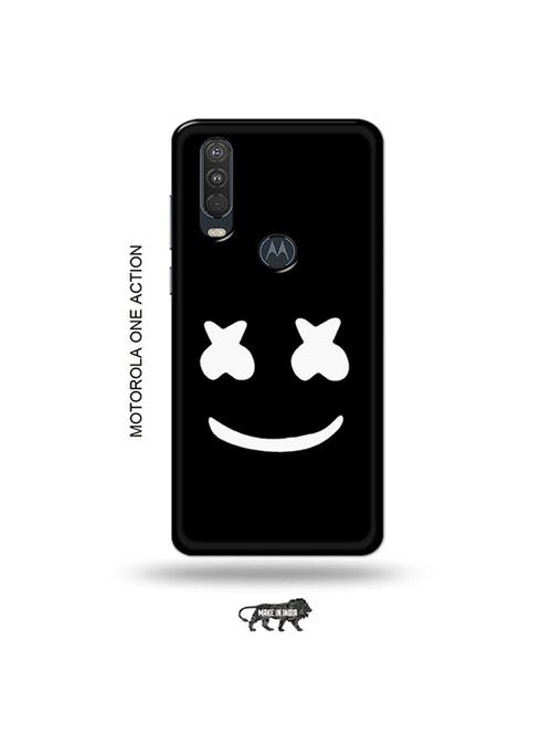 tweakymod designer printed hard case | funny face back cover compatible with motorola one action - 19032737 - Very Small Image - 1