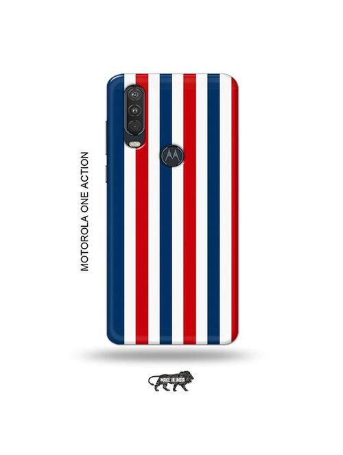 tweakymod designer printed hard case | strips back cover compatible with motorola one action - 19032786 - Very Small Image - 1