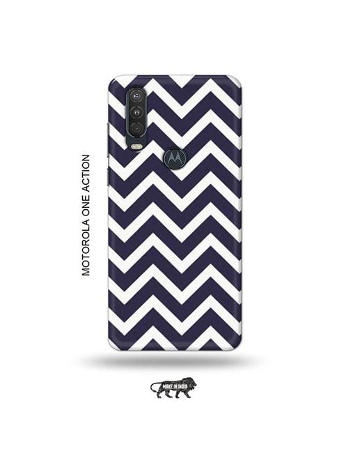 tweakymod designer printed hard case | zig zag back cover compatible with motorola one action - 19032792 - Very Small Image - 1