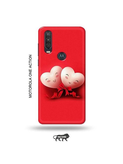 tweakymod designer printed hard case | love design back cover compatible with motorola one action - 19032840 - Very Small Image - 1