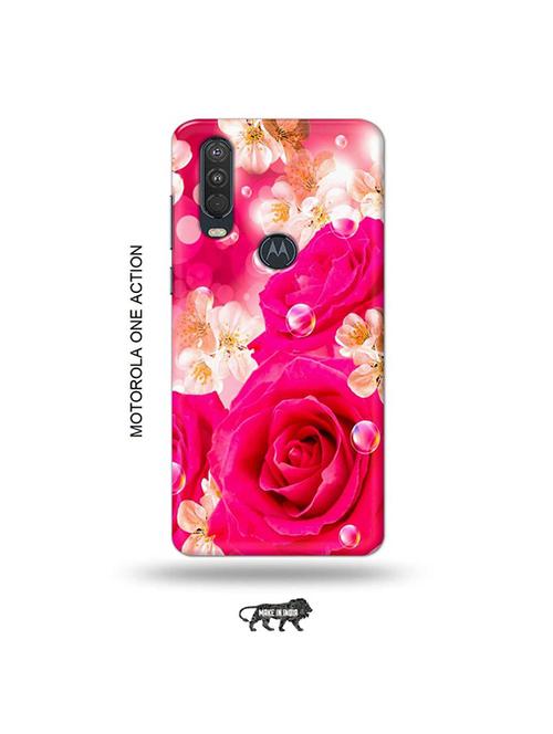 tweakymod designer printed hard case | flowers back cover compatible with motorola one action - 19032884 - Very Small Image - 1