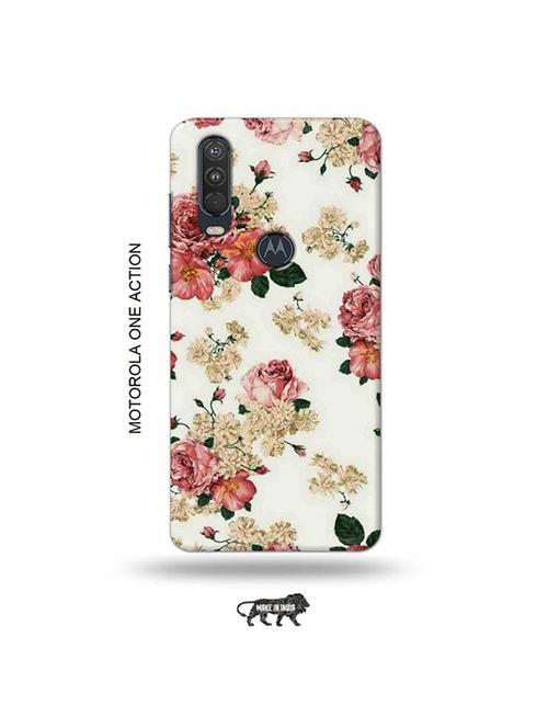 tweakymod designer printed hard case | flowers back cover compatible with motorola one action - 19032889 - Very Small Image - 1