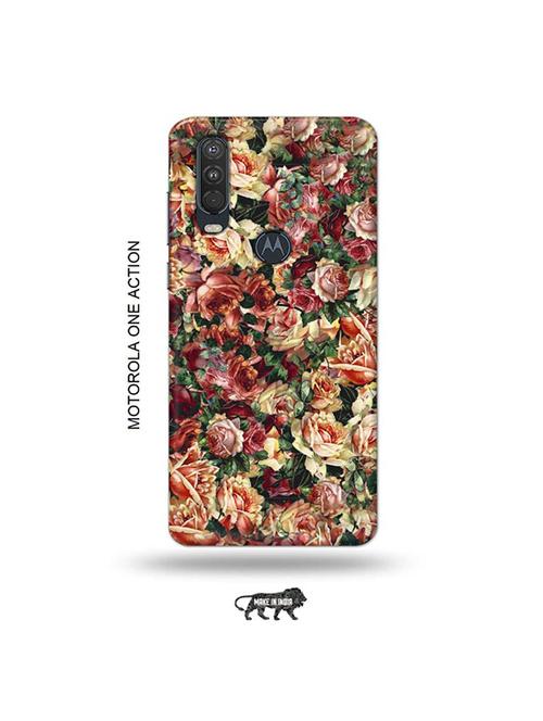 tweakymod designer printed hard case | flowers back cover compatible with motorola one action - 19032890 - Very Small Image - 1