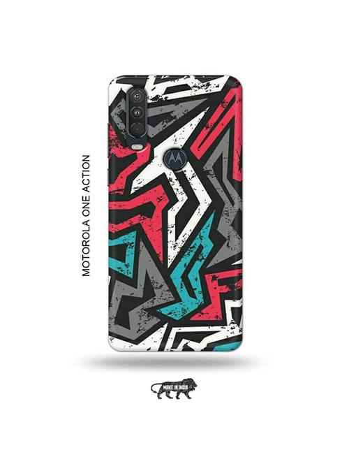 tweakymod designer printed hard case | abstract back cover compatible with motorola one action - 19032909 - Very Small Image - 1