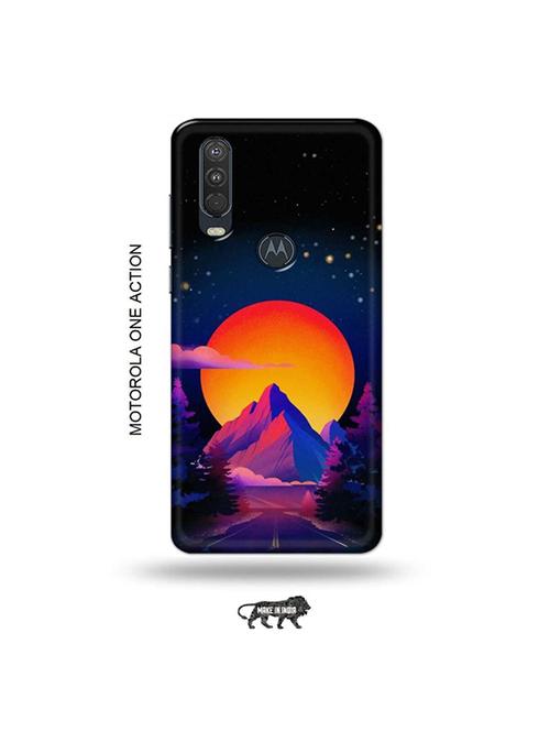 tweakymod designer printed hard case | mountain back cover compatible with motorola one action - 19032929 - Very Small Image - 1